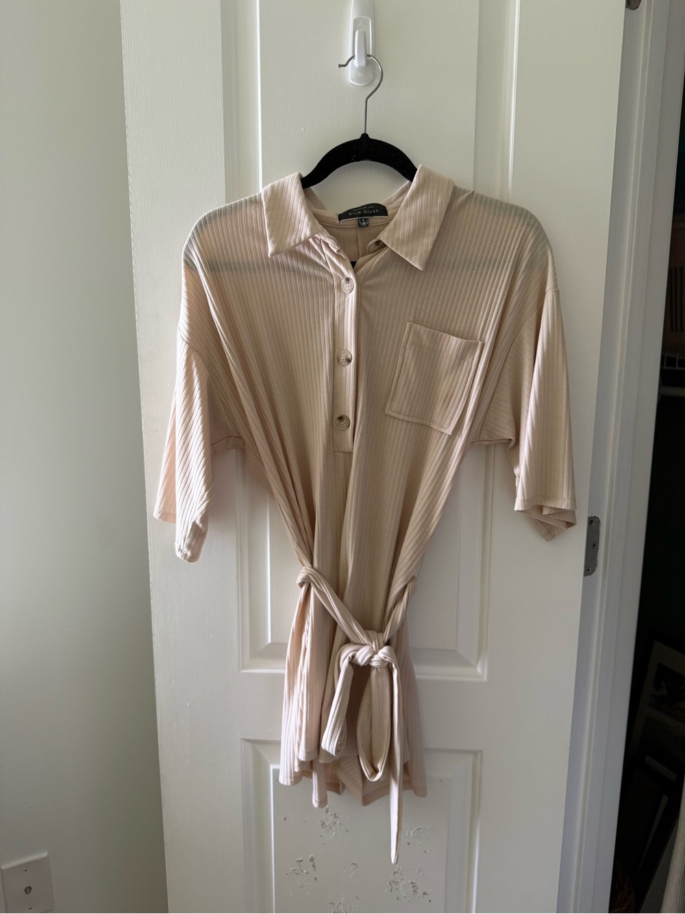 Neutral Ribbed Romper